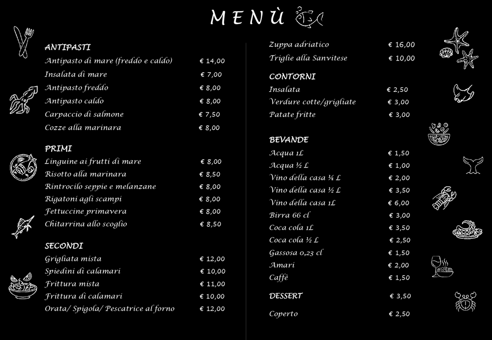 trattoria chieti menu aggiornato ottobre 2023 Trattoria Primavera